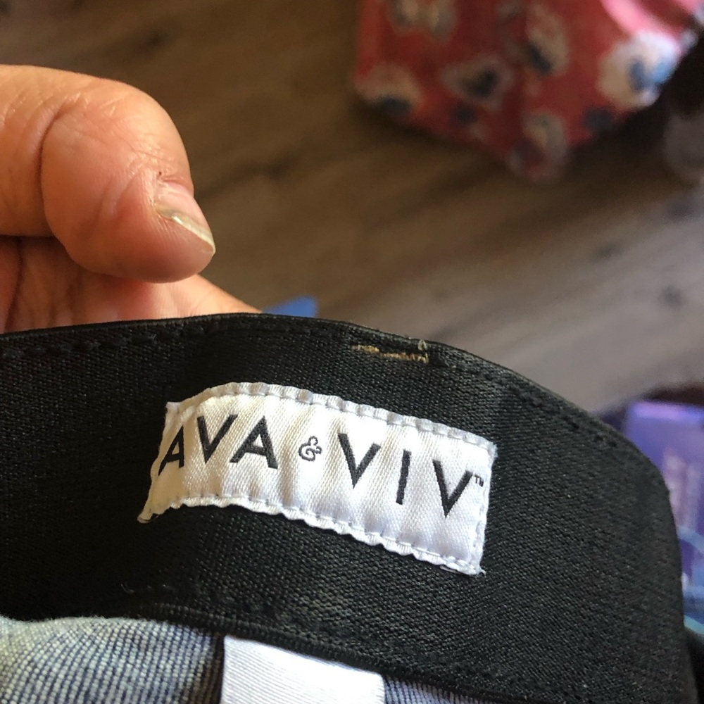 Ava & Viv Dark Blue Stretch Jeans - Picture 3 of 10